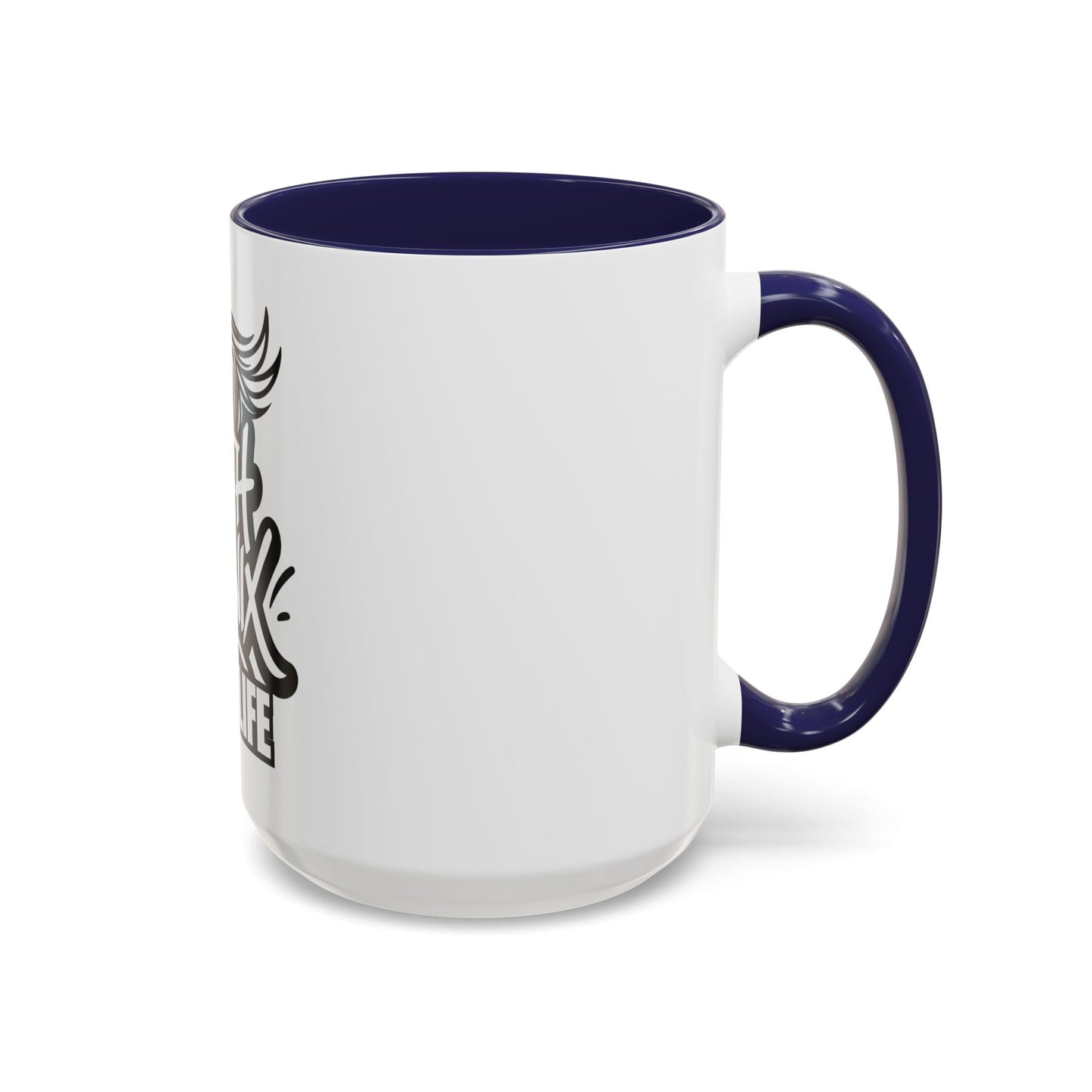 South Phoenix Life Accent Coffee Mug - Unique Gift for Coffee Lovers, Personalized Drinkware, Home Barista, Black & White Design