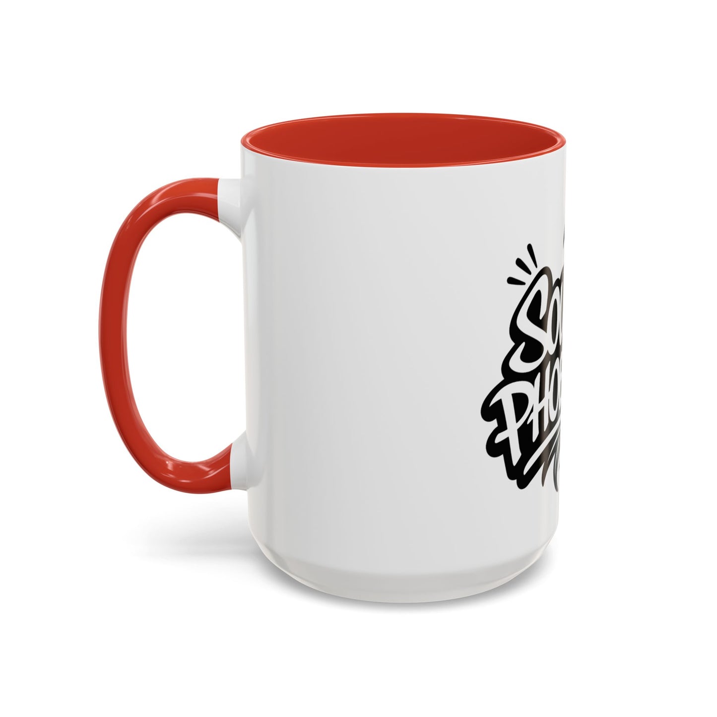 South Phoenix Life Accent Coffee Mug - Unique Gift for Coffee Lovers, Personalized Drinkware, Home Barista, Black & White Design