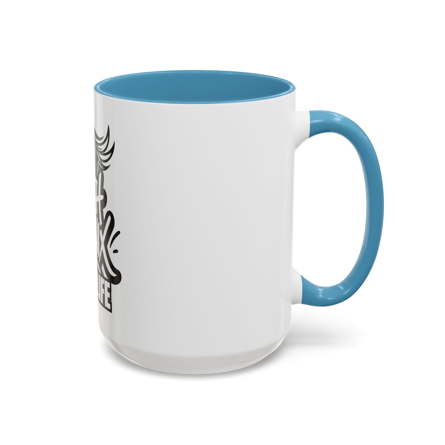 South Phoenix Life Accent Coffee Mug - Unique Gift for Coffee Lovers, Personalized Drinkware, Home Barista, Black & White Design