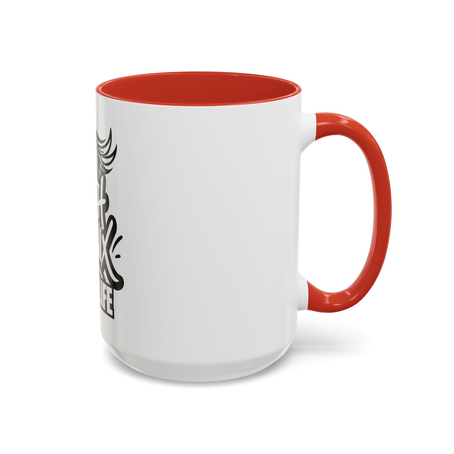 South Phoenix Life Accent Coffee Mug - Unique Gift for Coffee Lovers, Personalized Drinkware, Home Barista, Black & White Design