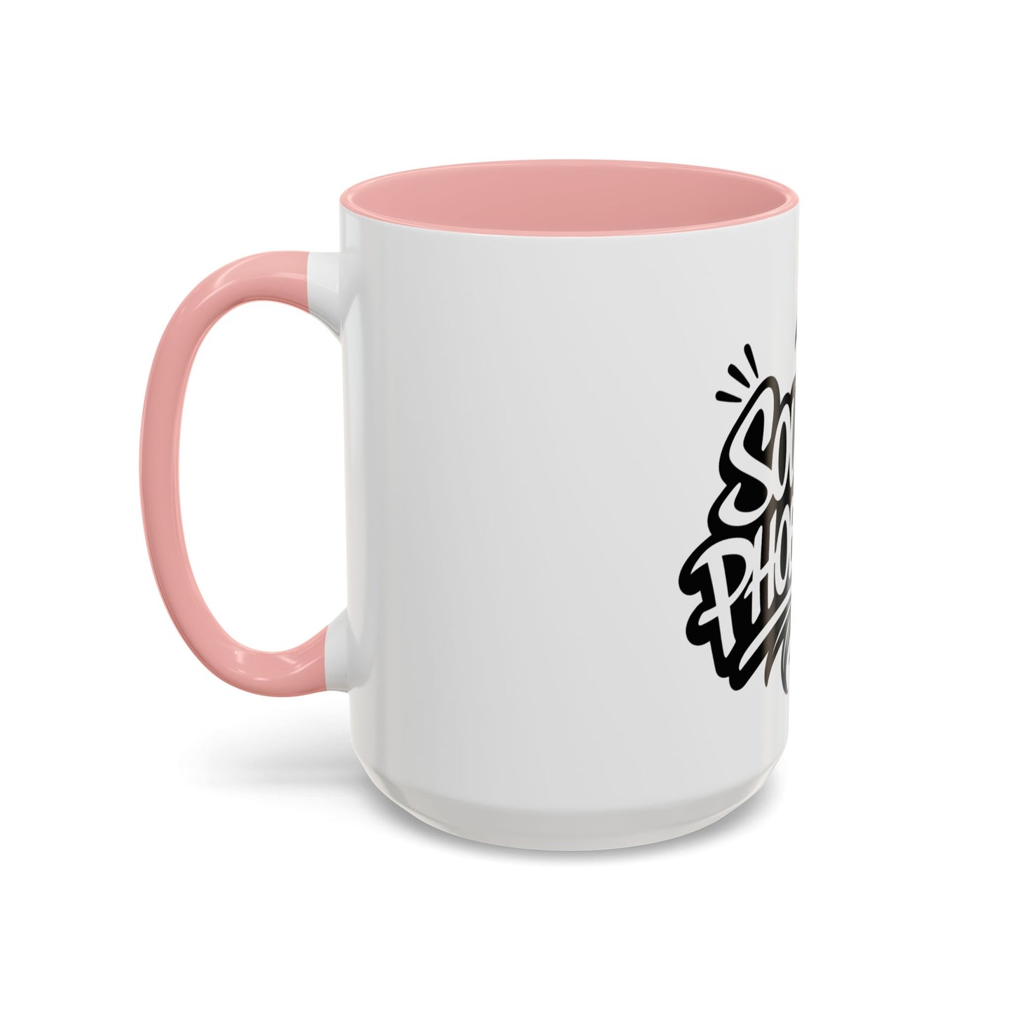 South Phoenix Life Accent Coffee Mug - Unique Gift for Coffee Lovers, Personalized Drinkware, Home Barista, Black & White Design